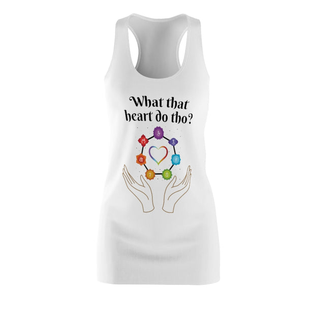 What that Heart Do Tho? Women's Cut & Sew Racerback Dress