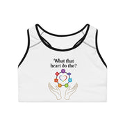 What That Heart Do Tho? Sports Bra