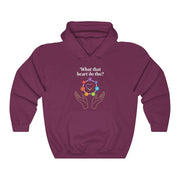 What that Heart Do Tho? Unisex Hooded Sweatshirt