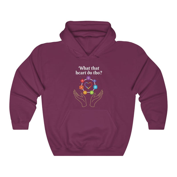 What that Heart Do Tho? Unisex Hooded Sweatshirt
