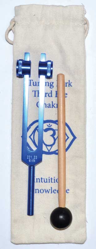 8 1/2" Third Eye (dark blue) tuning fork