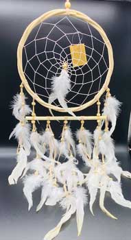 8 1/2" Rattan Circle dream catcher