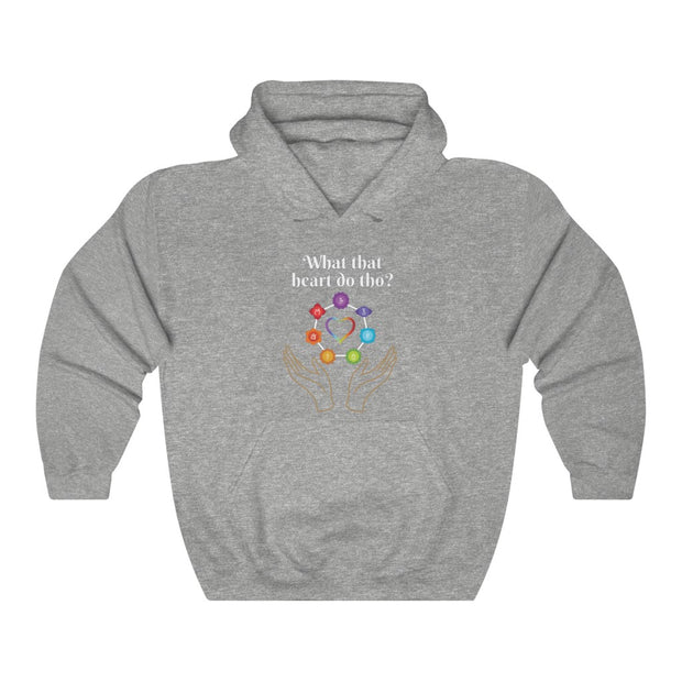 What that Heart Do Tho? Unisex Hooded Sweatshirt