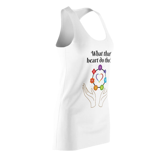 What that Heart Do Tho? Women's Cut & Sew Racerback Dress