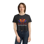 BIRTH WORK IS MY CALLING Flowy Cropped Tee