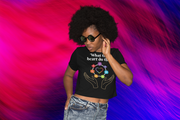 What That Heart Do Tho? Champion Women's Heritage Cropped T-Shirt